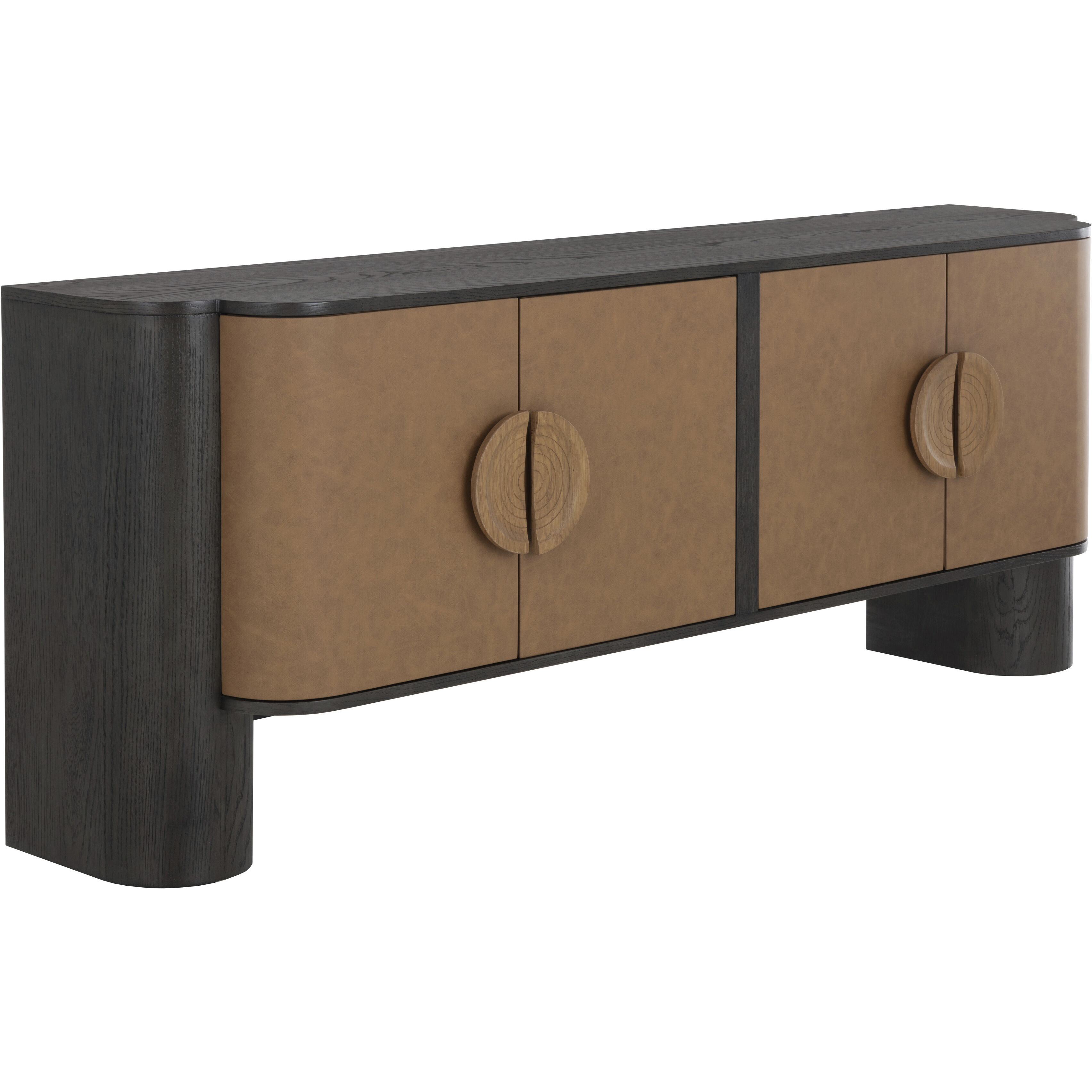Dresden 82.5 X 20 inch Cognac / Smoke Grey Sideboard